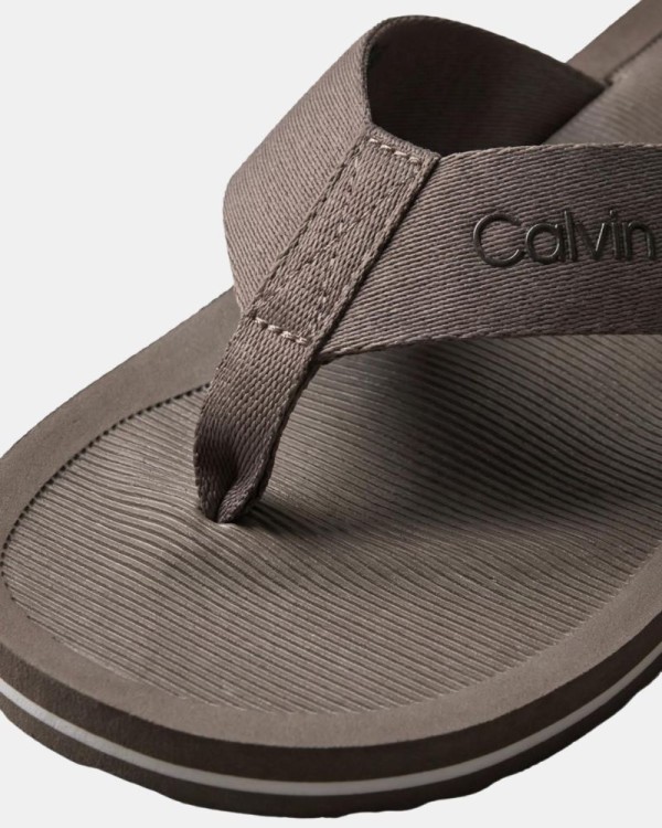 Sandálias Chinelos Homem CALVIN KLEIN Castanho HM0HM02106PDK