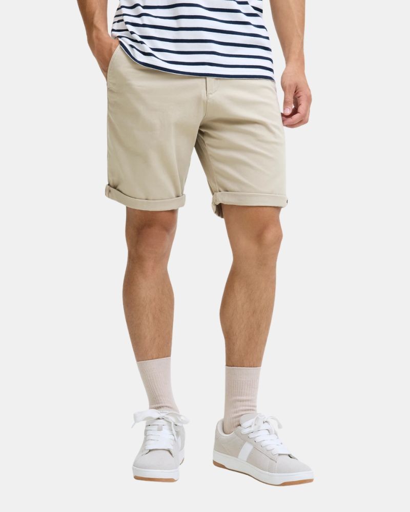 Pantalones Bermudas Hombre JACK AND JONES Beige 12165604 BOWIE