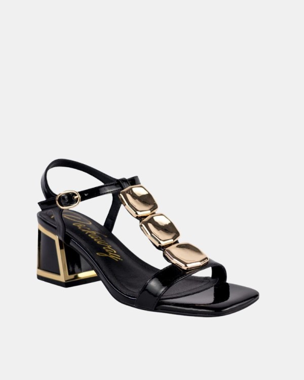 Sandalias Altas Fiesta Abiertas Mujer RockAway Negro 85855