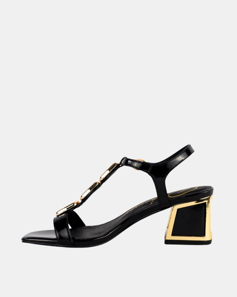 Sandalias Altas Fiesta Abiertas Mujer RockAway Negro 85855