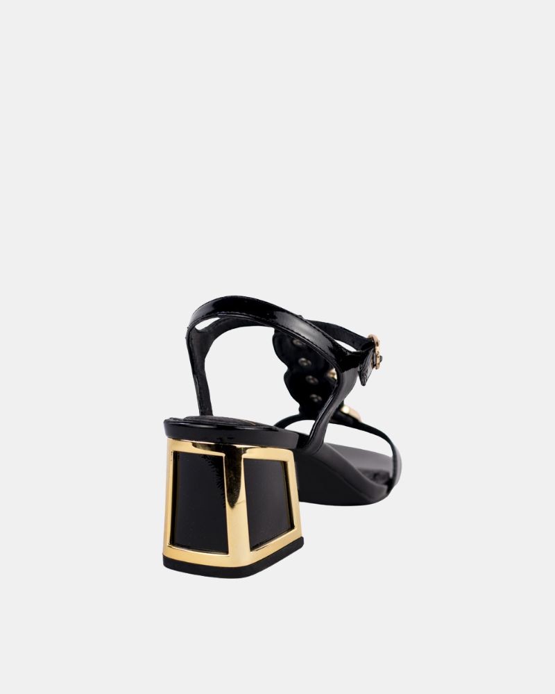 Sandalias Altas Fiesta Abiertas Mujer RockAway Negro 85855