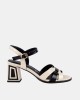 Sandalias Altas Fiesta Abiertas Mujer RockAway Negro 84621