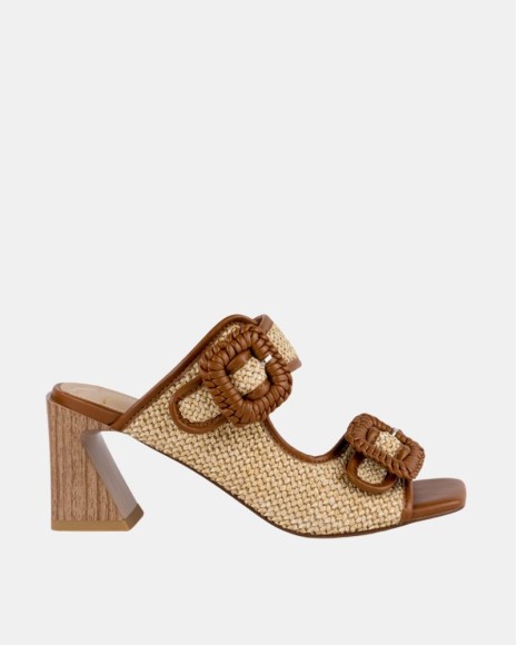 Sandalias Altas Fiesta Abiertas Mujer RockAway Marrón 85868