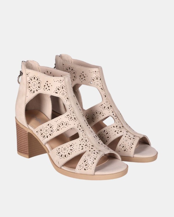 Sandalias Abiertas Mujer CHIKA 10 Beige ROSALINDA 07