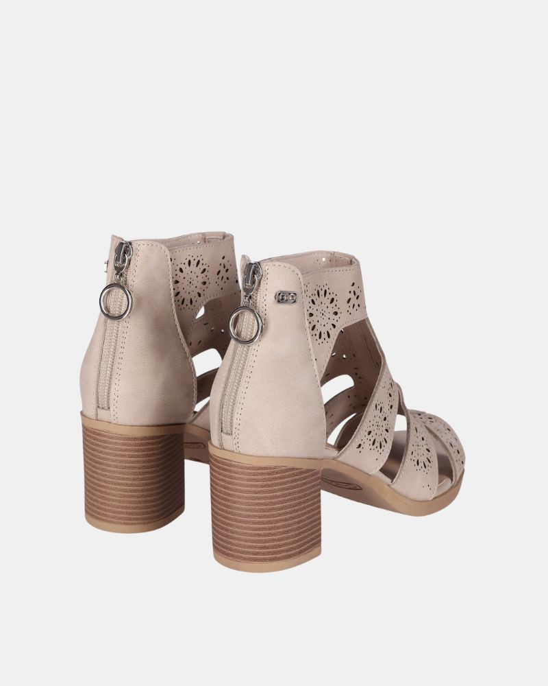 Sandalias Abiertas Mujer CHIKA 10 Beige ROSALINDA 07