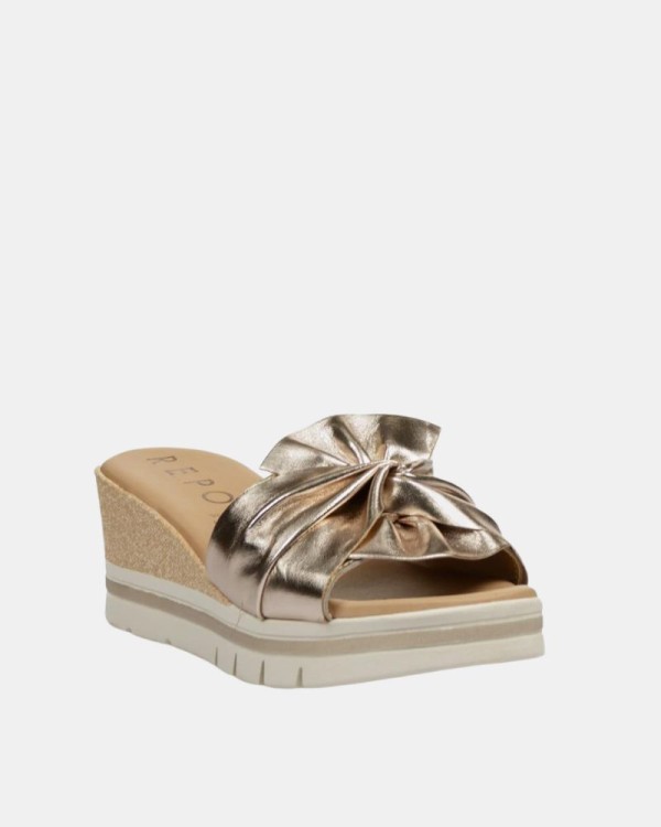 Sandalias Abiertas Mujer REPO Oro 83145