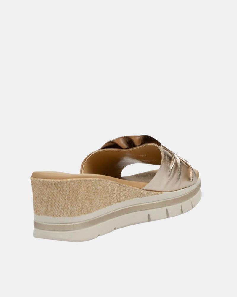 Sandalias Abiertas Mujer REPO Oro 83145