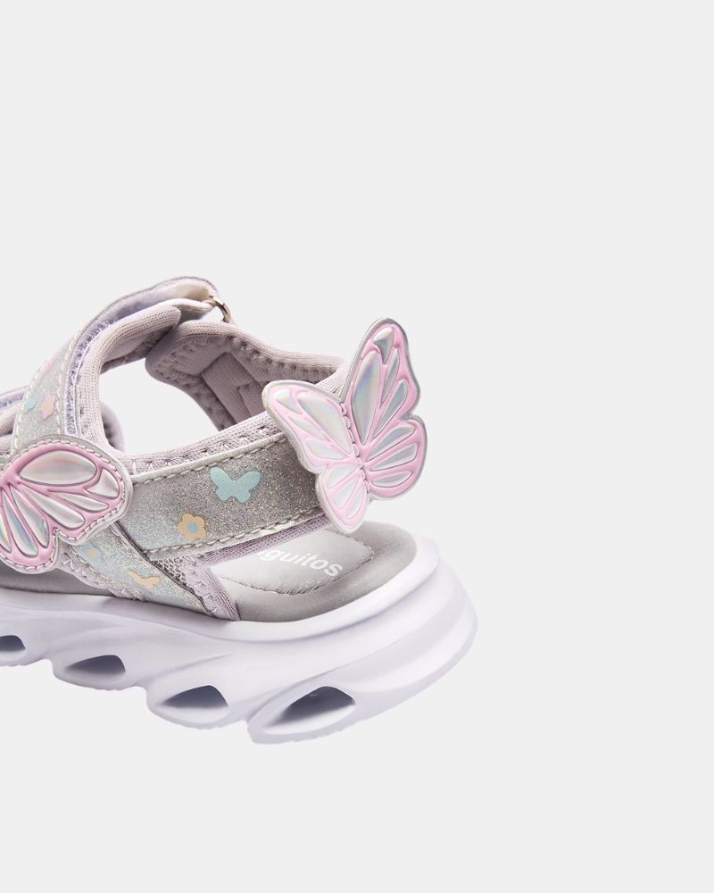 Sandálias Abertas com Luzes Infantil Conguitos Rosa COSH 260 017