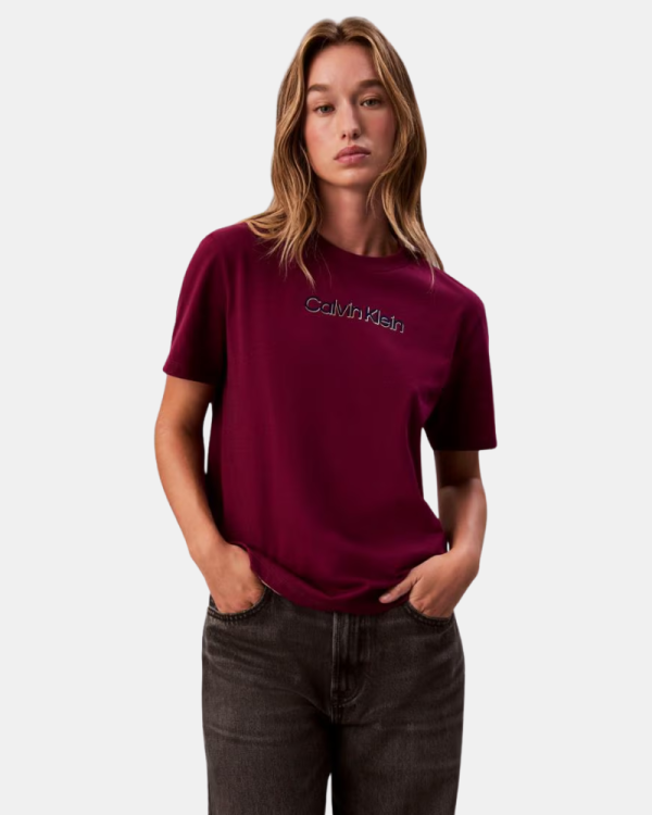 Camisetas Manga corta Mujer CALVIN KLEIN Rojo LV047E821G2E5