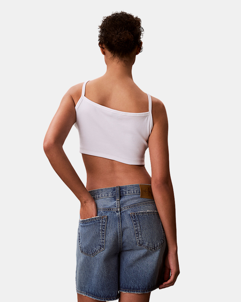 Camisetas Top Mujer CALVIN KLEIN Blanco LV047F221GYAF