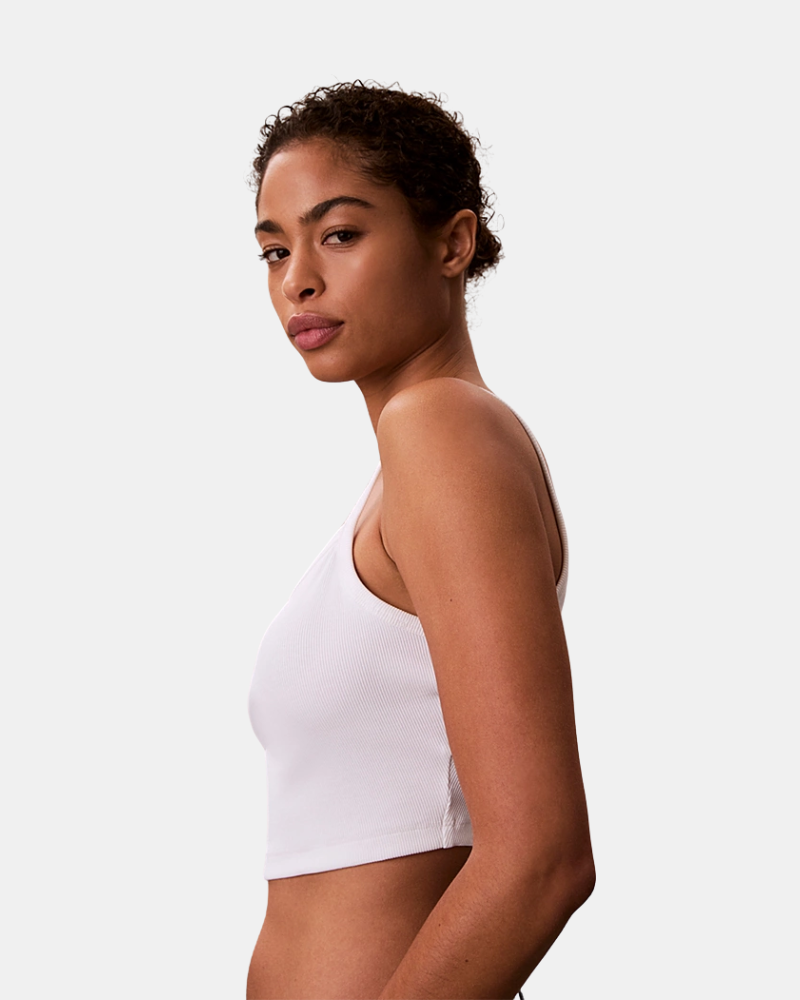 Camisetas Top Mujer CALVIN KLEIN Blanco LV047F221GYAF