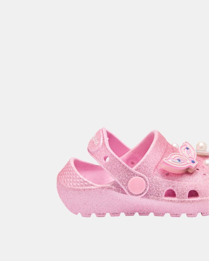 Tamancos com luzes, chinelos infantis Conguitos rosa COSH 337 002
