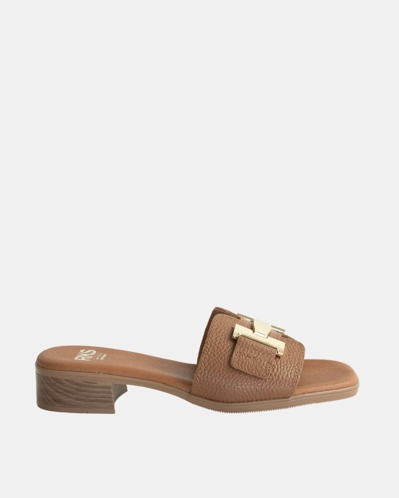 Sandalias Abiertas Mujer RKS Marrón 5890