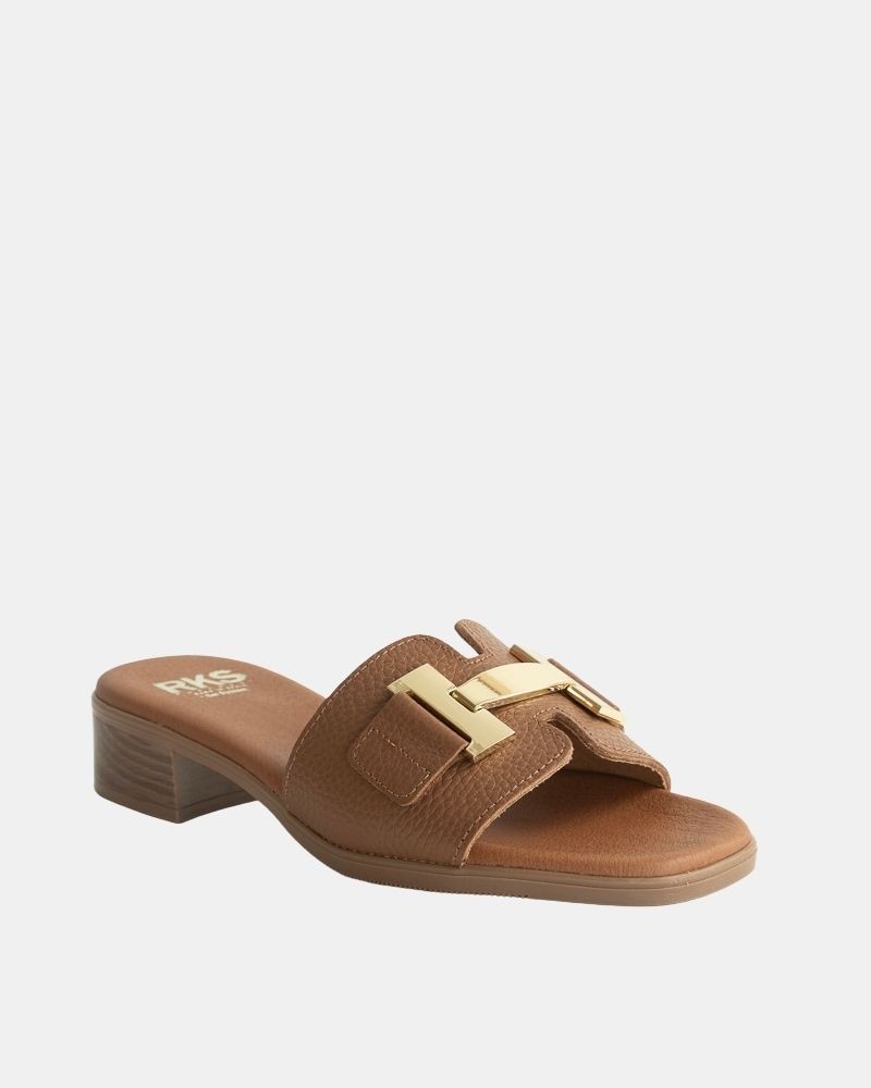 Sandalias Abiertas Mujer RKS Marrón 5890