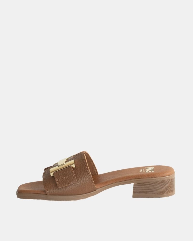 Sandalias Abiertas Mujer RKS Marrón 5890