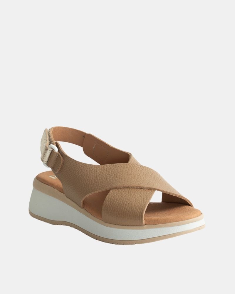 Sandálias Abertas Femininas RKS Taupe 5943