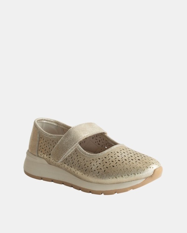 Zapatos Bailarinas Mujer RKS Oro 322