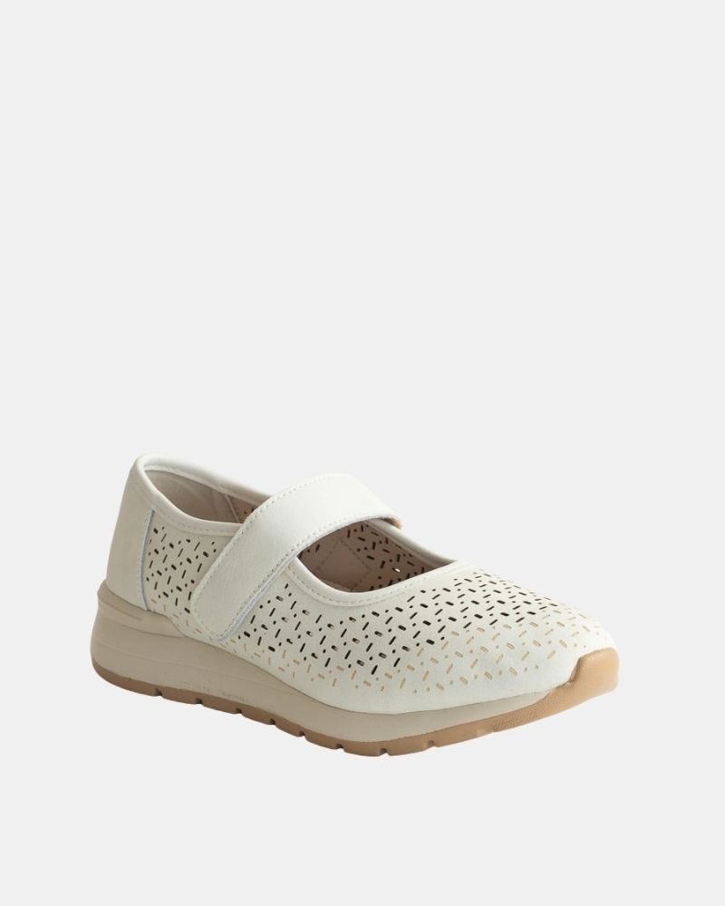 Zapatos Bailarinas Mujer RKS Blanco 322