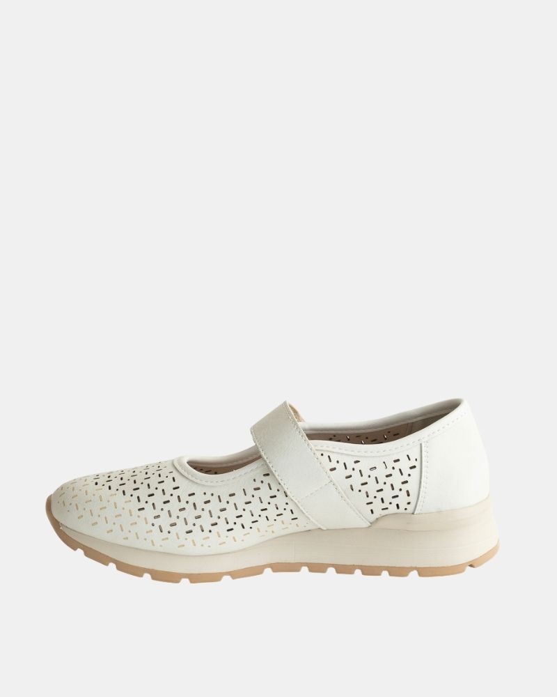 Zapatos Bailarinas Mujer RKS Blanco 322