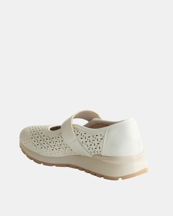 Zapatos Bailarinas Mujer RKS Blanco 322