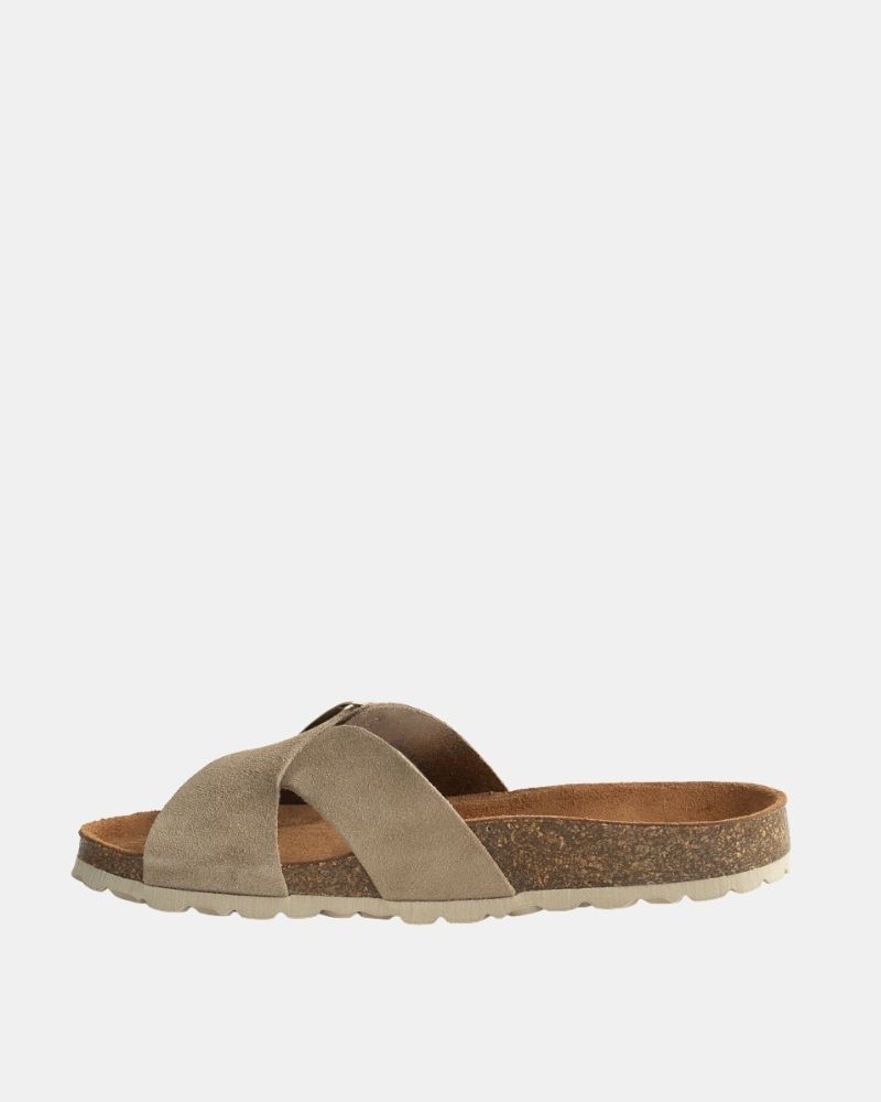 Sandalias Abiertas Mujer RKS Beige 10551