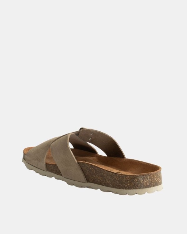 Sandalias Abiertas Mujer RKS Beige 10551