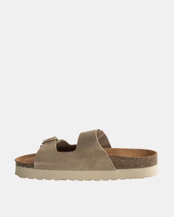 Sandalias Abiertas Mujer RKS Beige 11097
