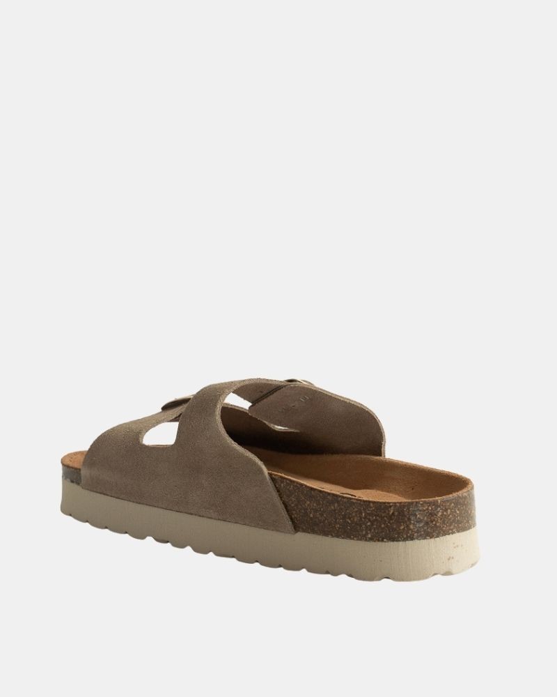 Sandalias Abiertas Mujer RKS Beige 11097