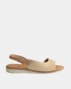 Sandalias Abiertas Mujer RKS Beige 2205