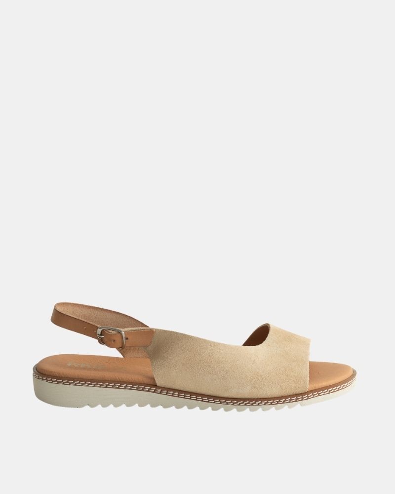 Sandalias Abiertas Mujer RKS Beige 2205