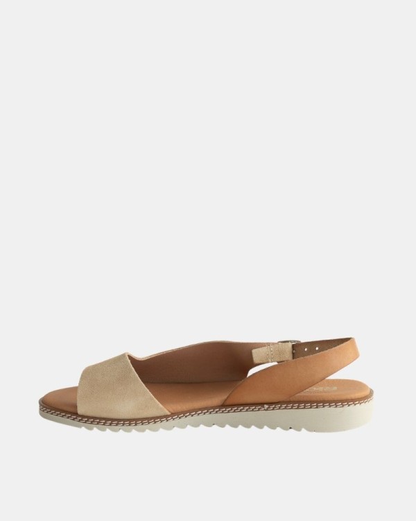 Sandalias Abiertas Mujer RKS Beige 2205