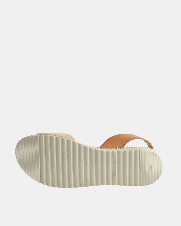 Sandalias Abiertas Mujer RKS Beige 2205