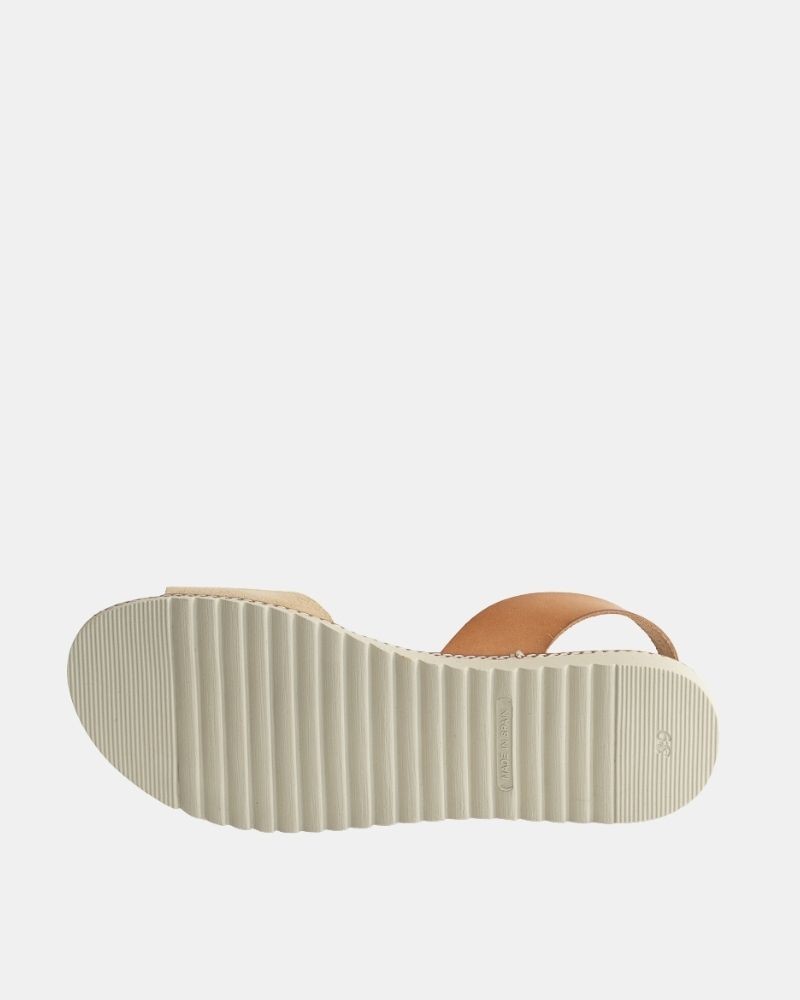 Sandalias Abiertas Mujer RKS Beige 2205