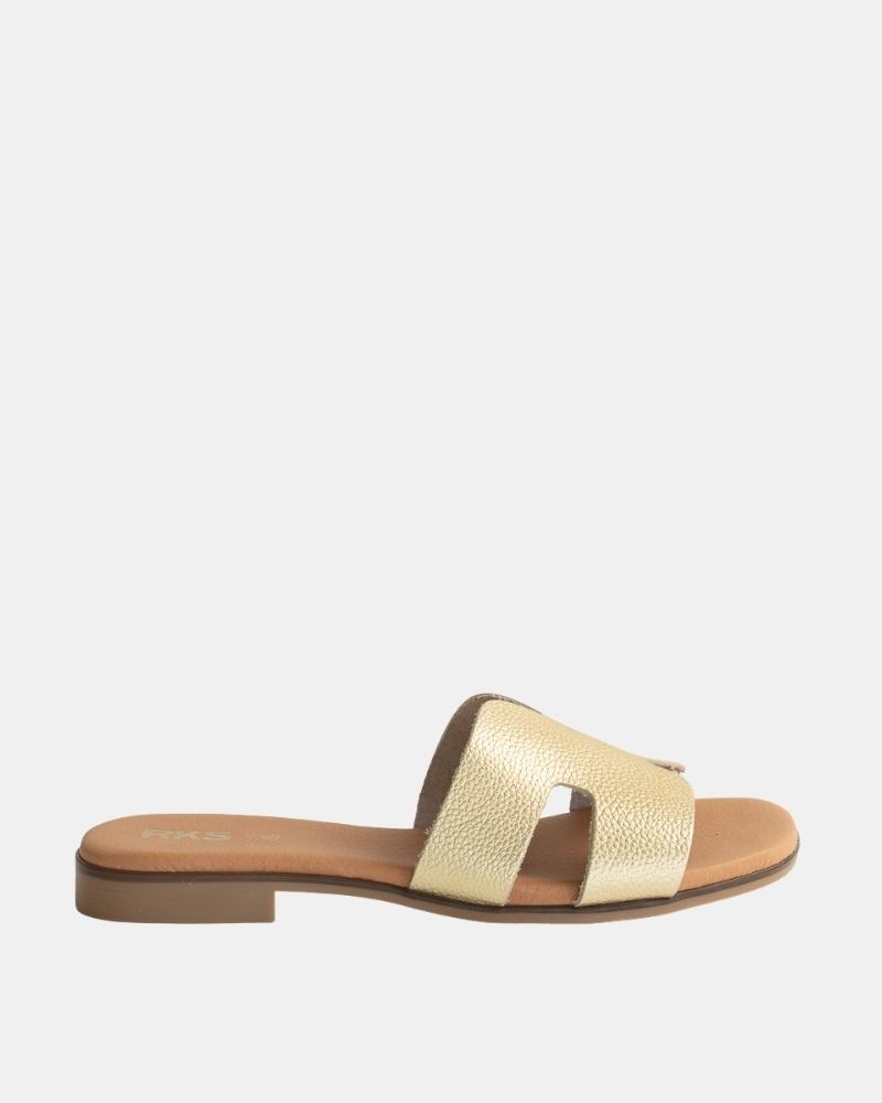Sandálias Abertas Mulher RKS Ouro 3053