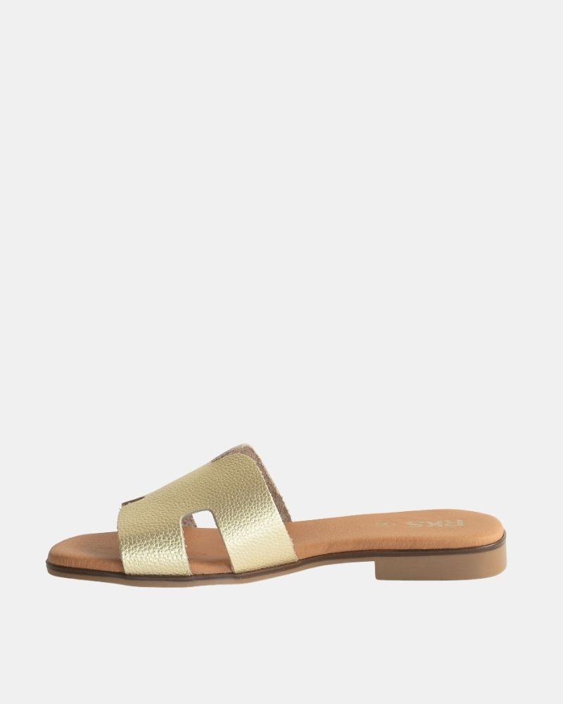 Sandálias Abertas Mulher RKS Ouro 3053