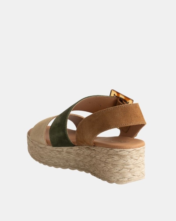 Sandalias Abiertas Rafia Mujer RKS Multicolor 718