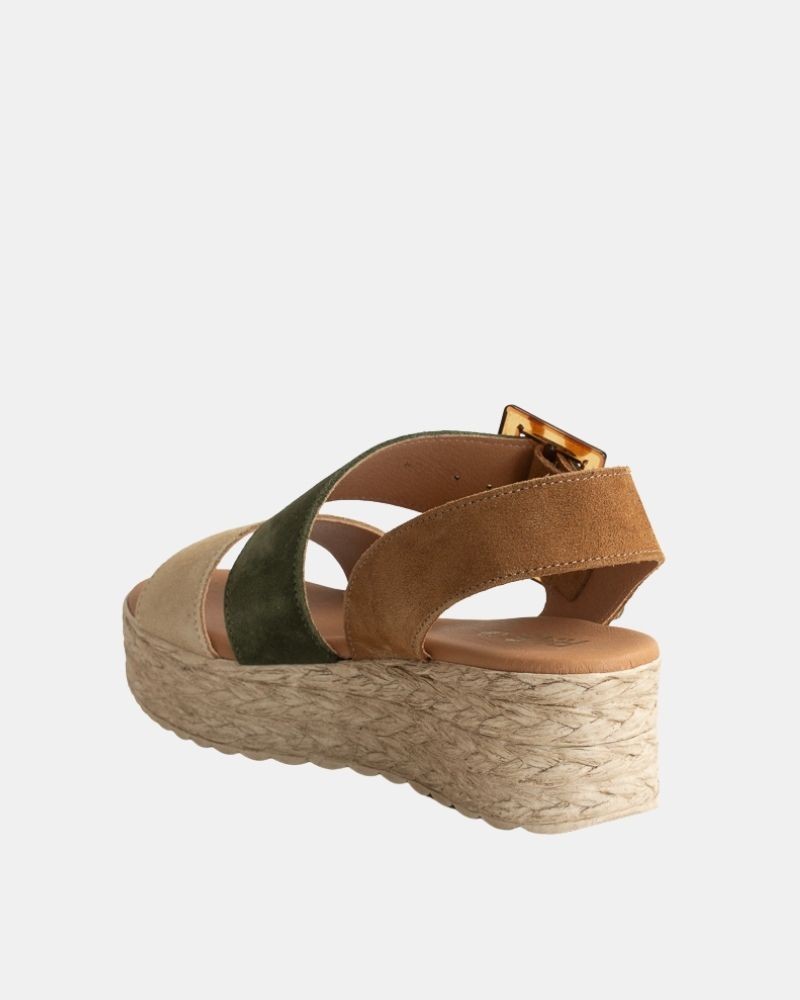 Sandalias Abiertas Rafia Mujer RKS Multicolor 718