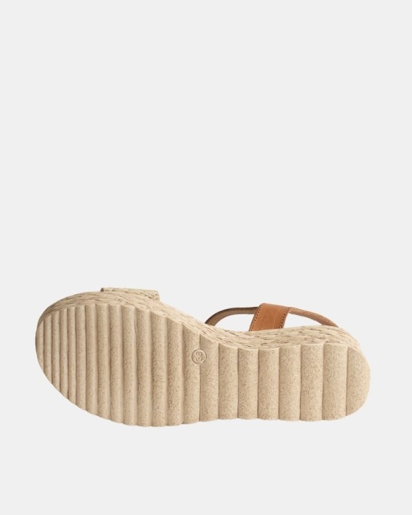 Sandalias Abiertas Rafia Mujer RKS Beige 791