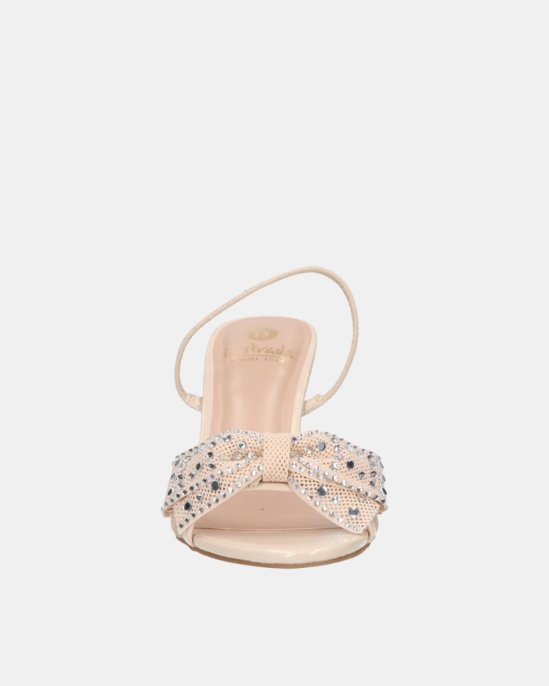 Sandalias Fiesta Abiertas Mujer LA STRADA Beige 2500980