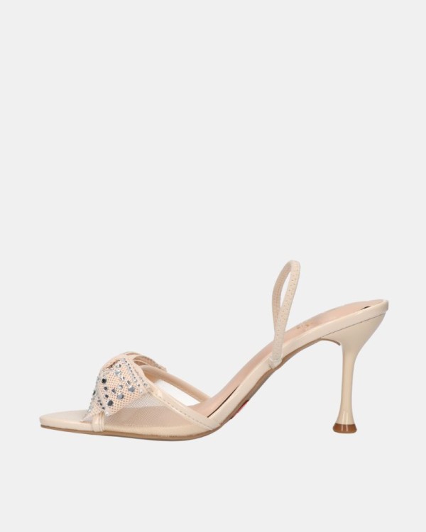 Sandalias Fiesta Abiertas Mujer LA STRADA Beige 2500980