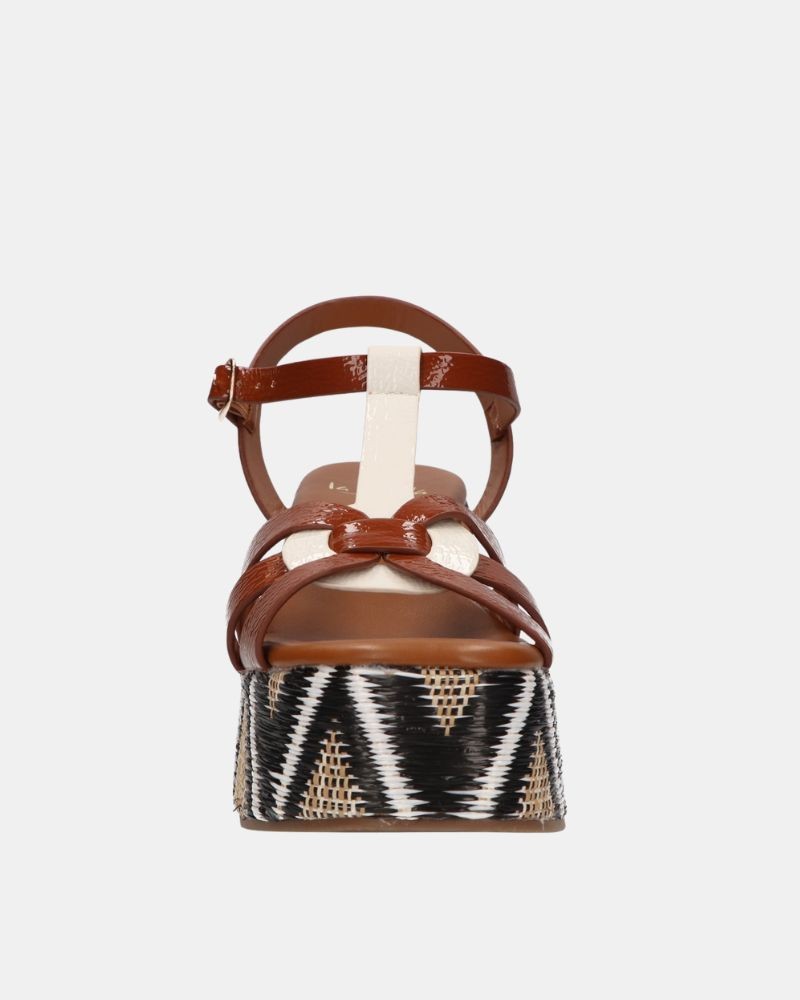 Sandalias Alpargatas Mujer LA STRADA Marrón 4505003