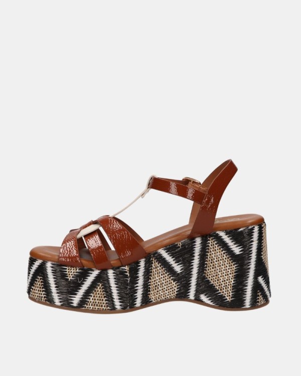 Sandalias Alpargatas Mujer LA STRADA Marrón 4505003