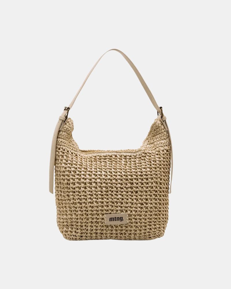 Bolsos Shopper Rafia Mujer  Nude HORA