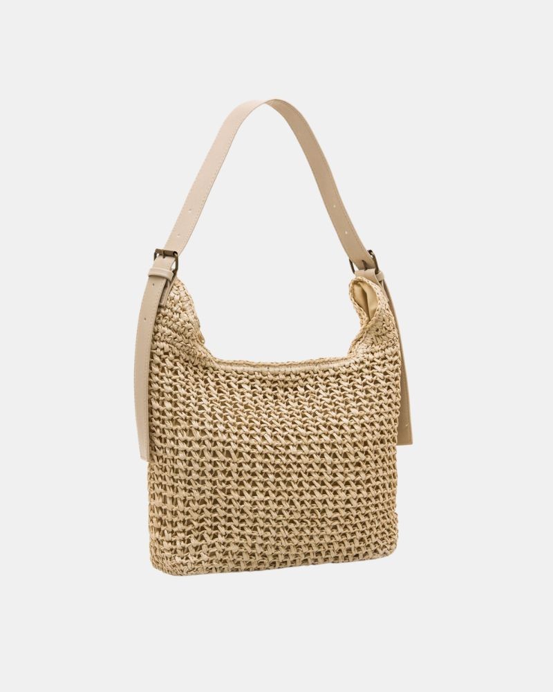 Bolsos Shopper Rafia Mujer  Nude HORA