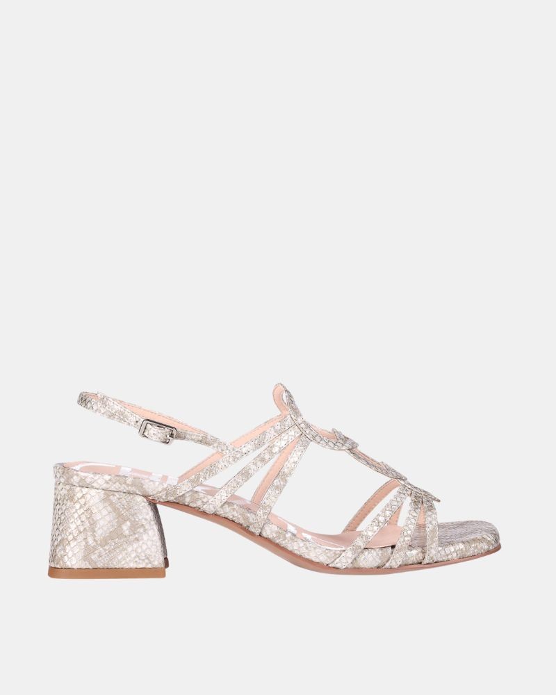 Sandalias Fiesta Abiertas Mujer CHIKA 10 Oro MELANIA 10