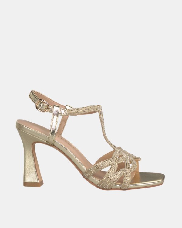 Sandalias Fiesta Abiertas Mujer ALMA EN PENA Oro V2650156