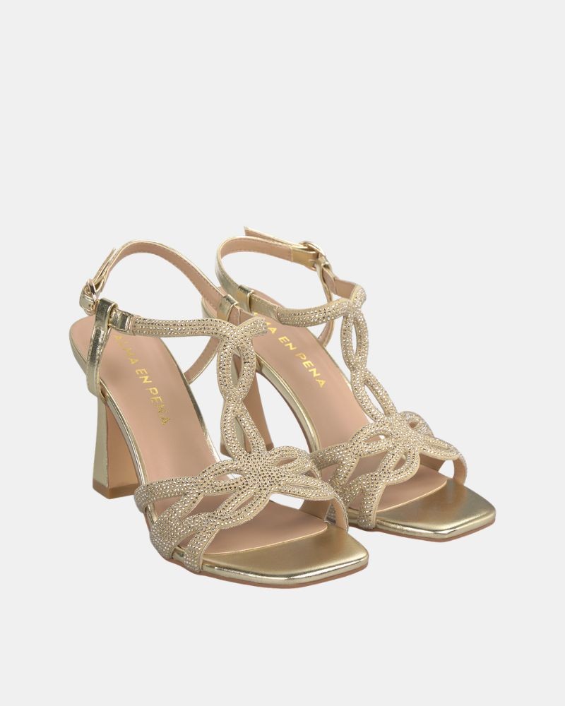 Sandalias Fiesta Abiertas Mujer ALMA EN PENA Oro V2650156