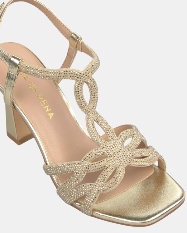 Sandalias Fiesta Abiertas Mujer ALMA EN PENA Oro V2650156