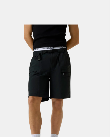 Calções Homem GUESS Preto M6GDC8 WN362