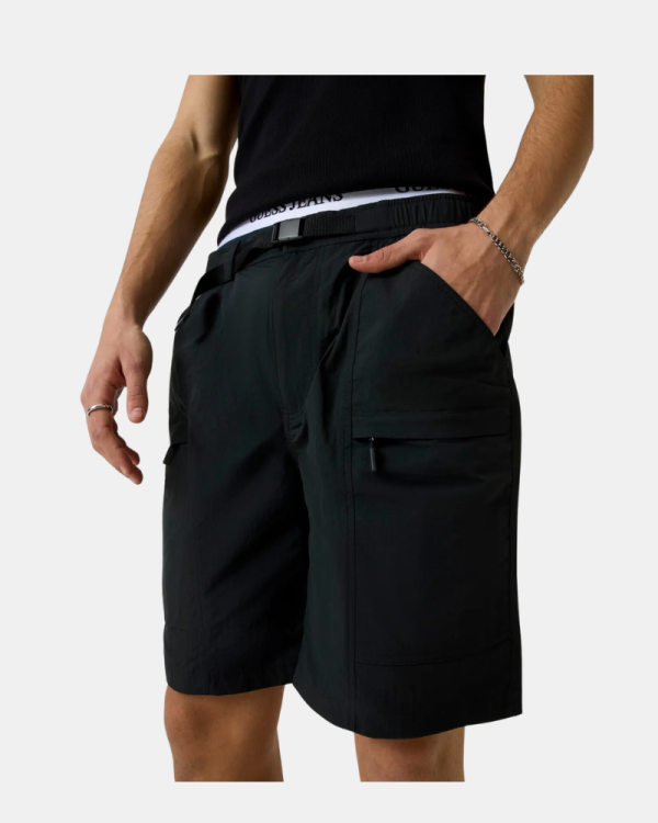 Calções Homem GUESS Preto M6GDC8 WN362